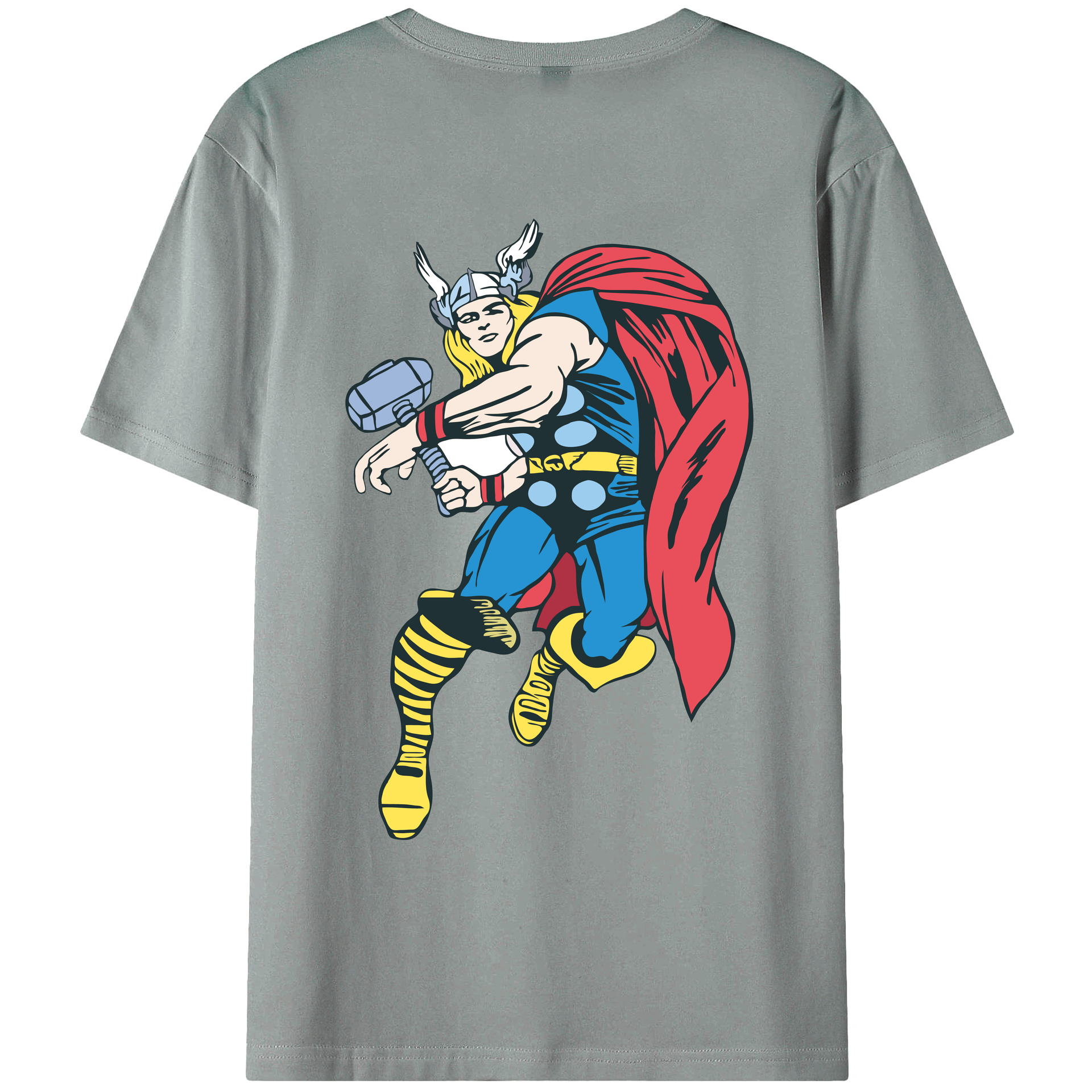 （画像用） アベンジャーズ The Avengers 綿100％ メンズ半袖Tシャツ（バックプリント） 通気性